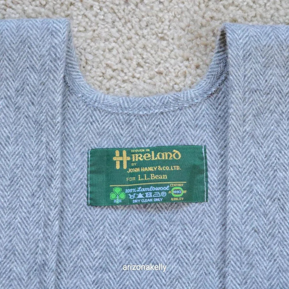 L.L. Bean wrap herringbone get